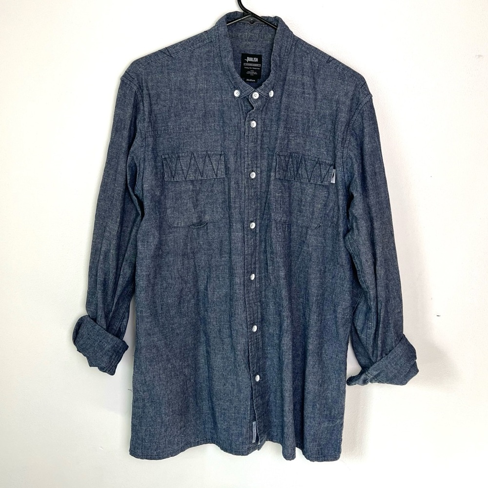 PUBLISH Blue/chambray‎ Button Down Shirt